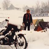 Salzburgring 1985 - Motorrad und Camping im Schnee